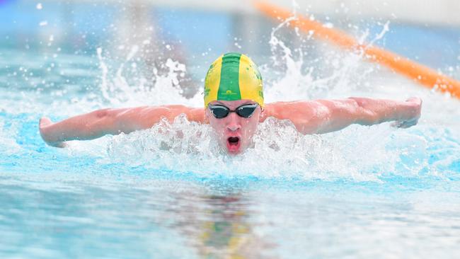 Geelong swimmer Dylan Logan at the Kardinia Aquatic Centre. Picture: Stephen Harman