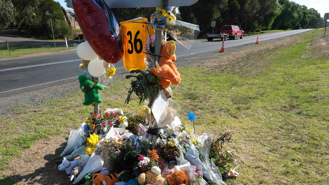 Six-year-old Caleb Wesley was walking to catch a bus along Bannockburn-Shelford Rd in Teesdale when he was fatally struck in an alleged hit-run on March 27. Picture: Mark Wilson