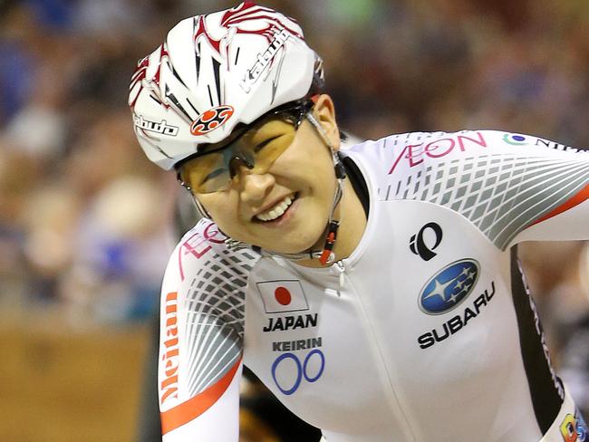 Yumi Kajihara (JPN) after winning the Women's Launceston Wheel Race