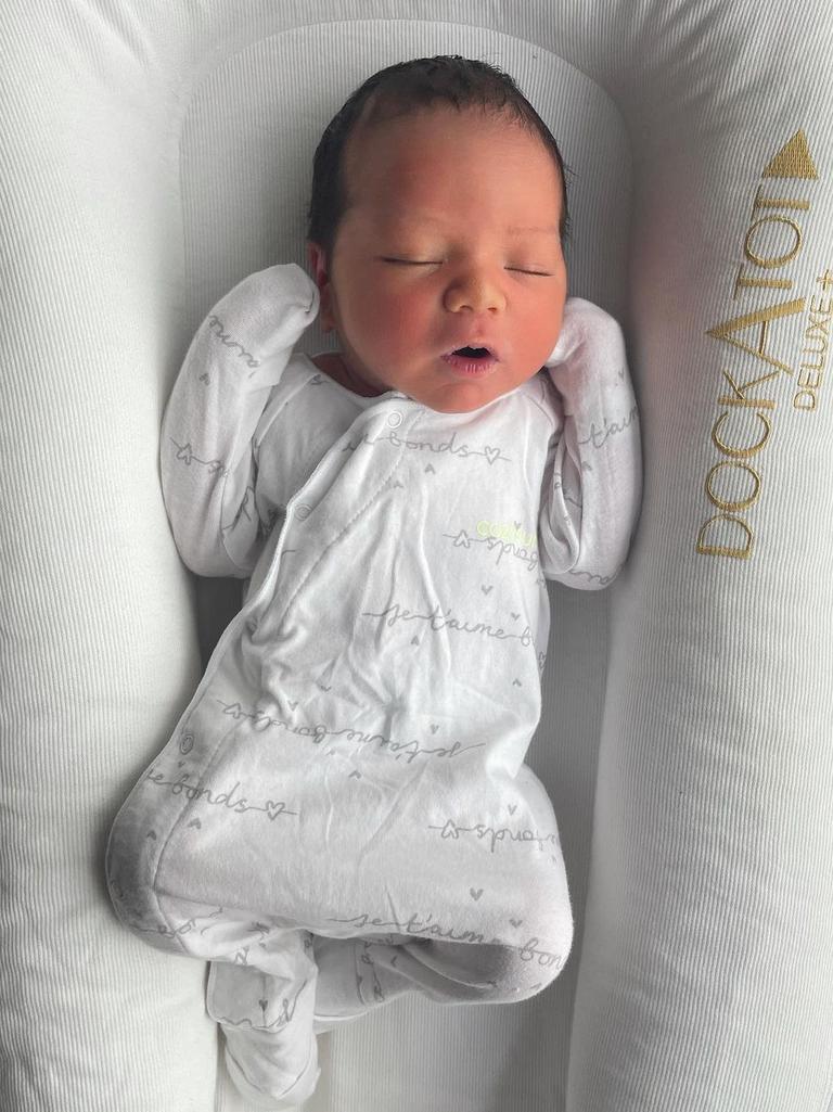 Joe Ofahengaue and Sofi Leota hav welcomed a baby boy, Ali Dean Junior Ofahengaue. Picture: Instagram/ @joe_ofahengaue