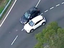 Four teens have been arrested in Sydney today after a pursuit from Sydney’s southwest to Bondi Junction where they were detained. Picture: Supplied