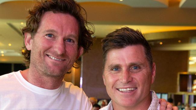 Crawf and Hirdy podcast party.  Groove Live Bar and Terrace at Crown. James Hird and Shane Crawford Saturday, September 22, 2018. Picture: Fiona Hamilton Photography/Supplied