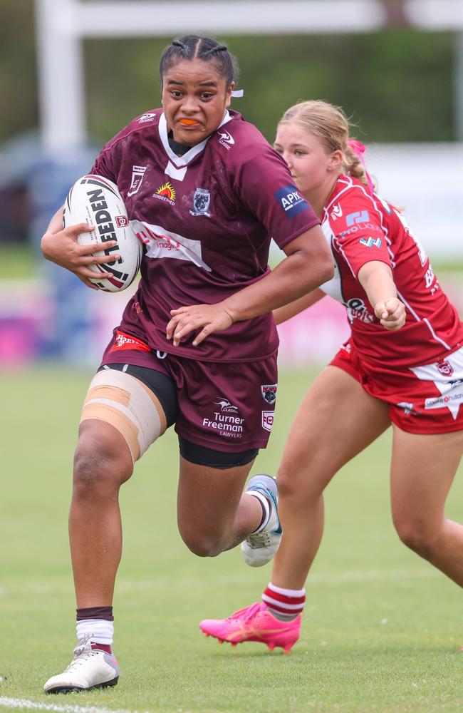 Burleigh forward Eta Sikahele scored a telling try late in Sunday’s match to pull away from a gritty Norths outfit.