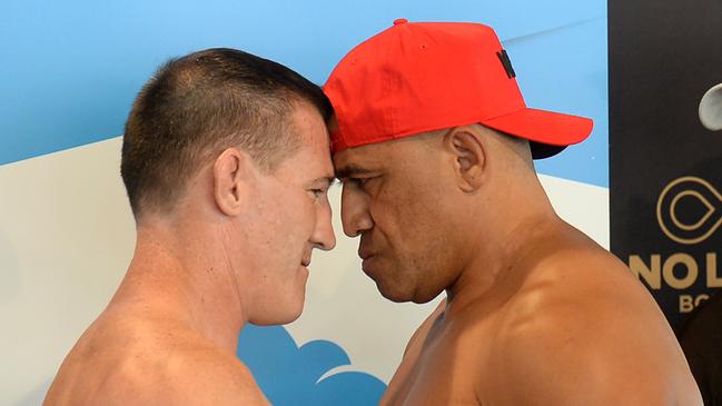 Gallen and Hopoate faced off for the final time on Thursday. AAP Image/Jeremy Piper.