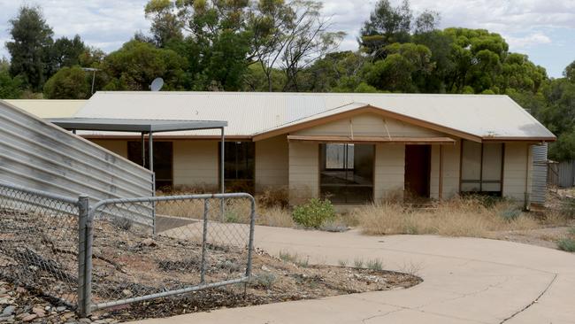 A deserted home in Leigh Creek. Picture: Kelly Barnes