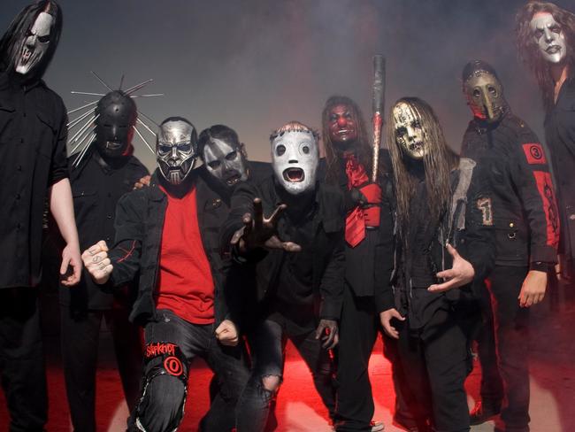 Heavy metal band Slipknot have taken aim at the defunct Aussie music festival Soundwave. Picture: Supplied