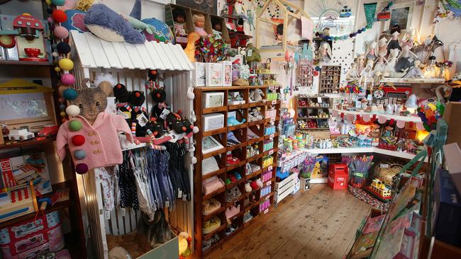 Naughts and Crosses, a tiny shop full of kids toys, clothing and bedding, tucked down a cobblestone laneway in Elwood. Picture: Andrew Tauber