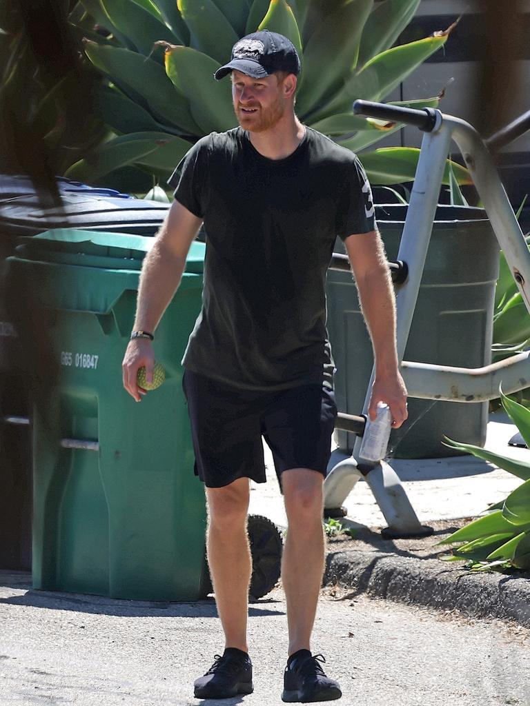 Prince Harry looks buff leaving gym in Los Angeles | Photos | Herald Sun