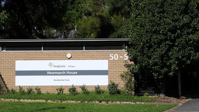 Newmarch House has set up an emergency makeshift infectious diseases hospital. Picture: AAP