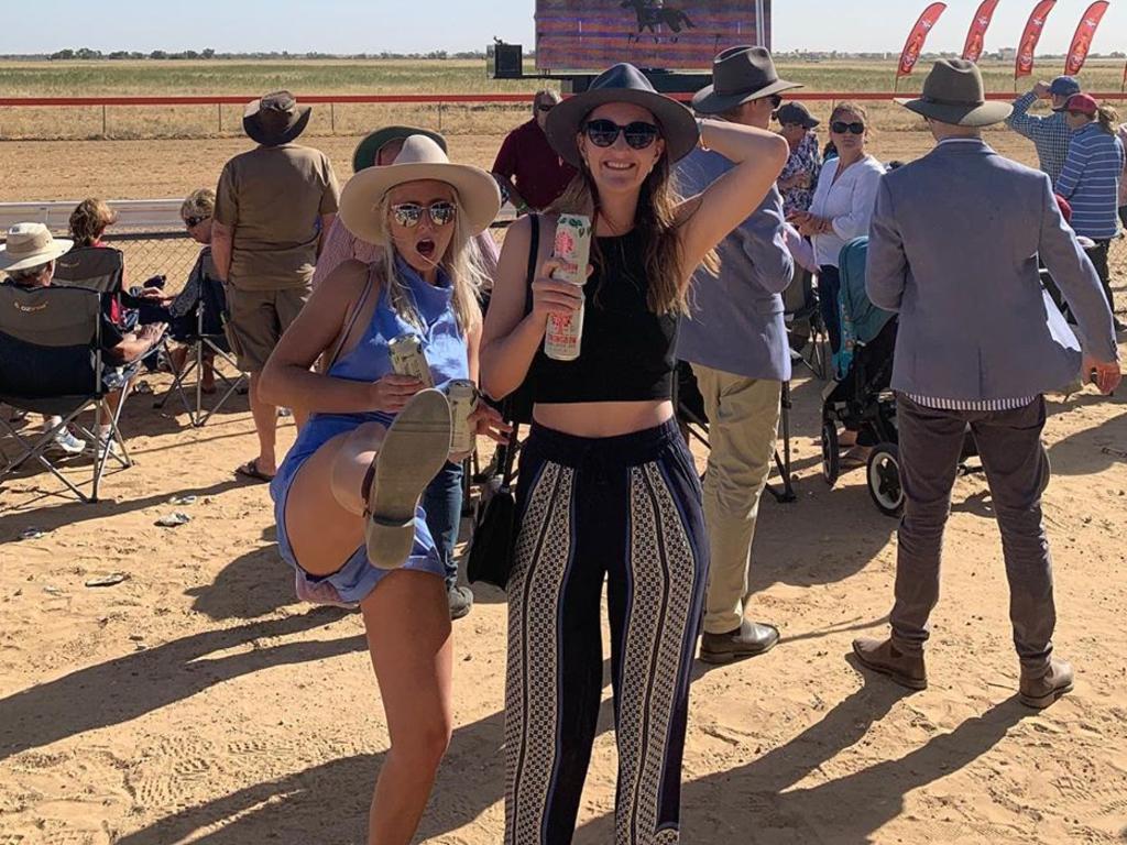 Racegoers at the 'Melbourne Cup of the Outback'