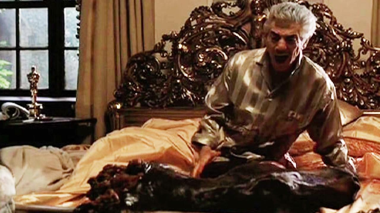 The famous horses head in the bed scene from the Godfather movie