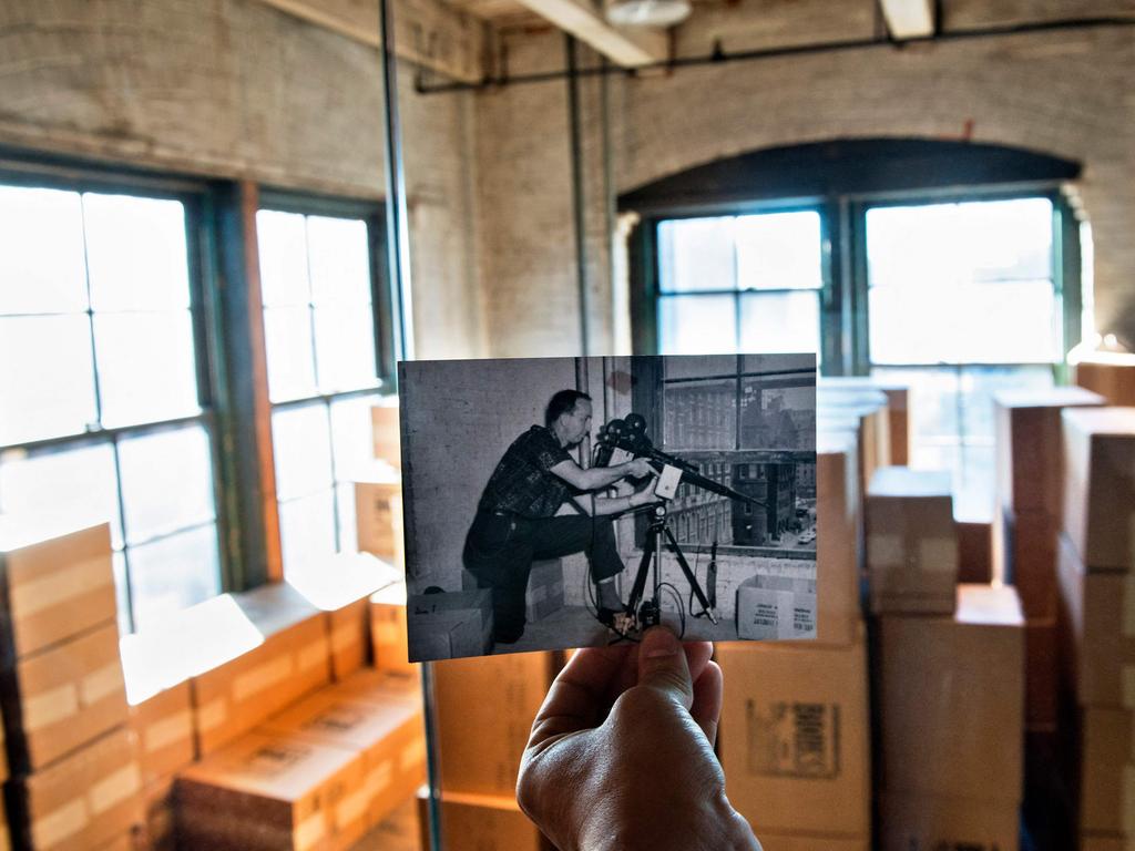 Inside the Texas School Book Depository building. Picture: AFP