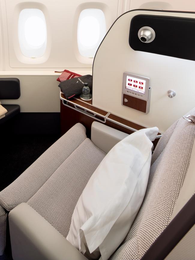 Qantas First Class aboard an A380.