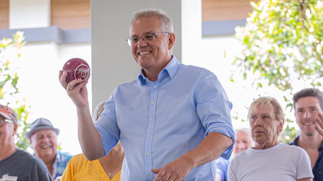 Scott Morrison was calling the shots while campaigning in Queensland. Picture: Jason Edwards