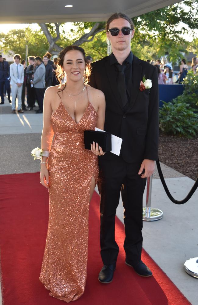 Scarlett Burns and Kurtis Bethune at the Mountain Creek State High School formal on November 18, 2022. Picture: Sam Turner