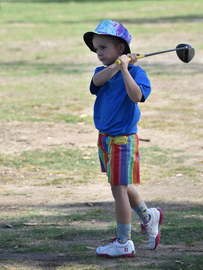 Rockhampton's Joseph Sommerfeld (boys six years and under) at the US Kids Golf Foundation Australian Open at the Rockhampton Golf Club on September 27.