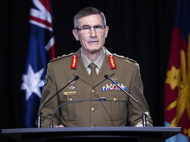 Defence Force chief General Angus Campbell has apologised to the people of Afghanistan for the conduct of the armed forces. Picture: NCA NewsWire/Gary Ramage