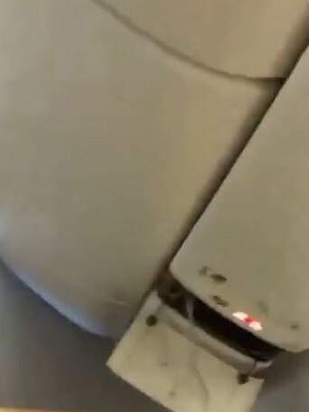 Passengers were thrown to the ceiling. Picture: Twitter