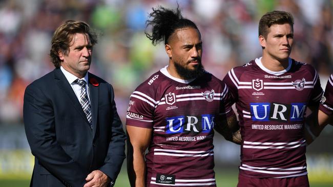 Hasler returned to Manly this season. AAP Image/Joel Carrett.