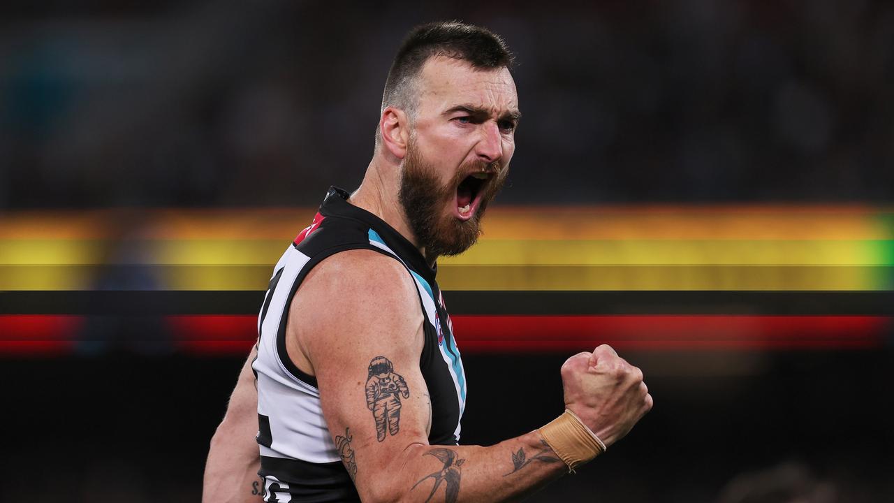 Lord looms as the long-term successor to Charlie Dixon in attack. Picture: James Elsby/AFL Photos via Getty Images