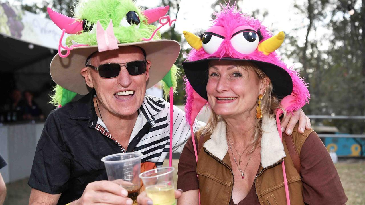 Brian Delaney and Sandy Dee at the Gympie Music Muster. Picture: Patrick Woods.