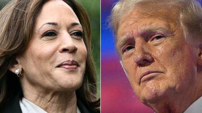 US Vice President Kamala Harris and former US president and 2024 Republican presidential candidate Donald Trump. Picture: Brendan Smialowski, Patrick T. Fallon/AFP