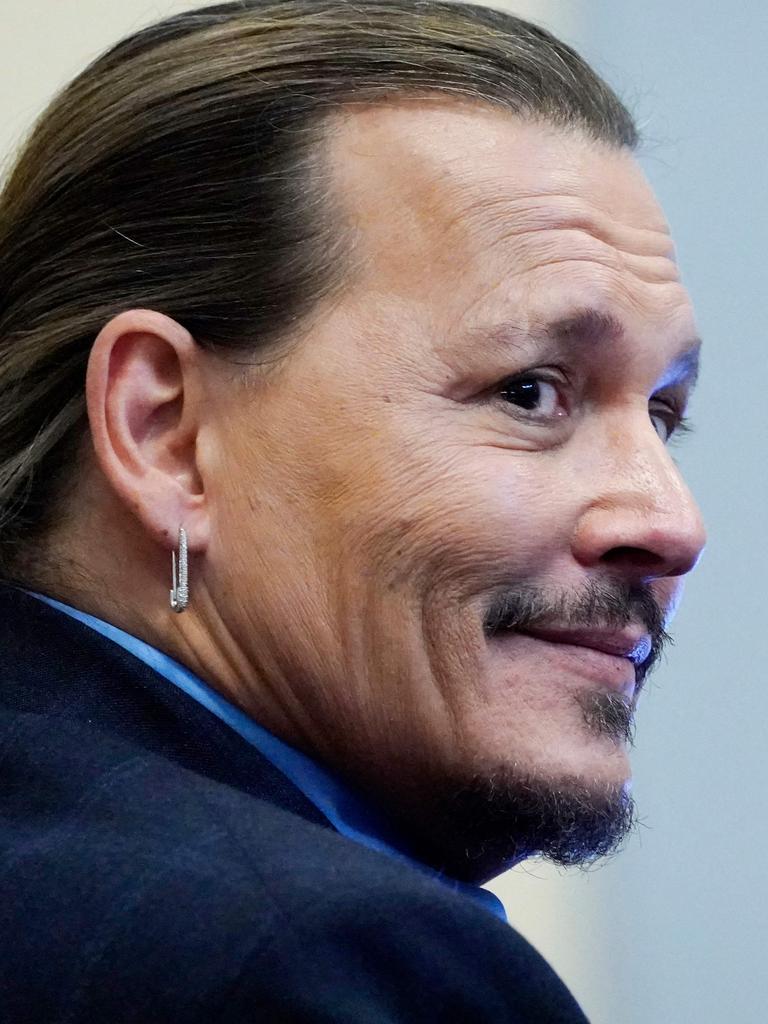 US actor Johnny Depp in the courtroom. Picture: Steve Helber/AFP