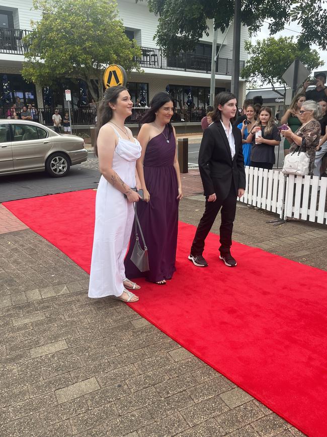 The students arrive at Urangan State High School's formal.