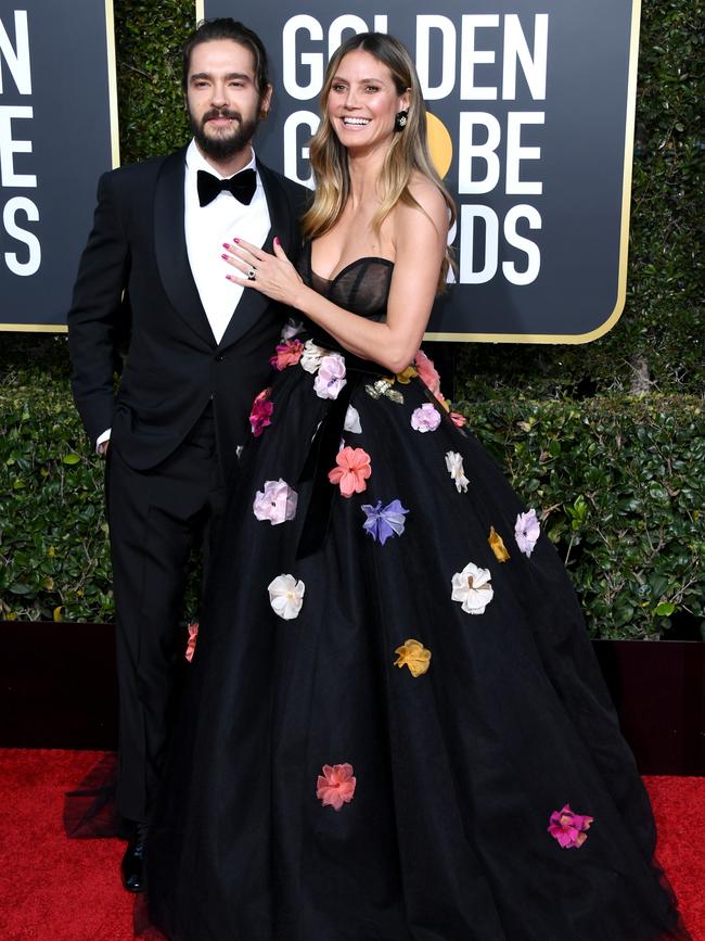 Heidi Klum, right, and Tom Kaulitz. Picture: Getty