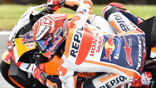 Marc Marquez sets the pace at Phillip Island.