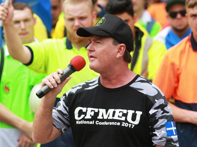 Unionists such as CFMEU state secretary Michael Ravbar are facing falling membership.