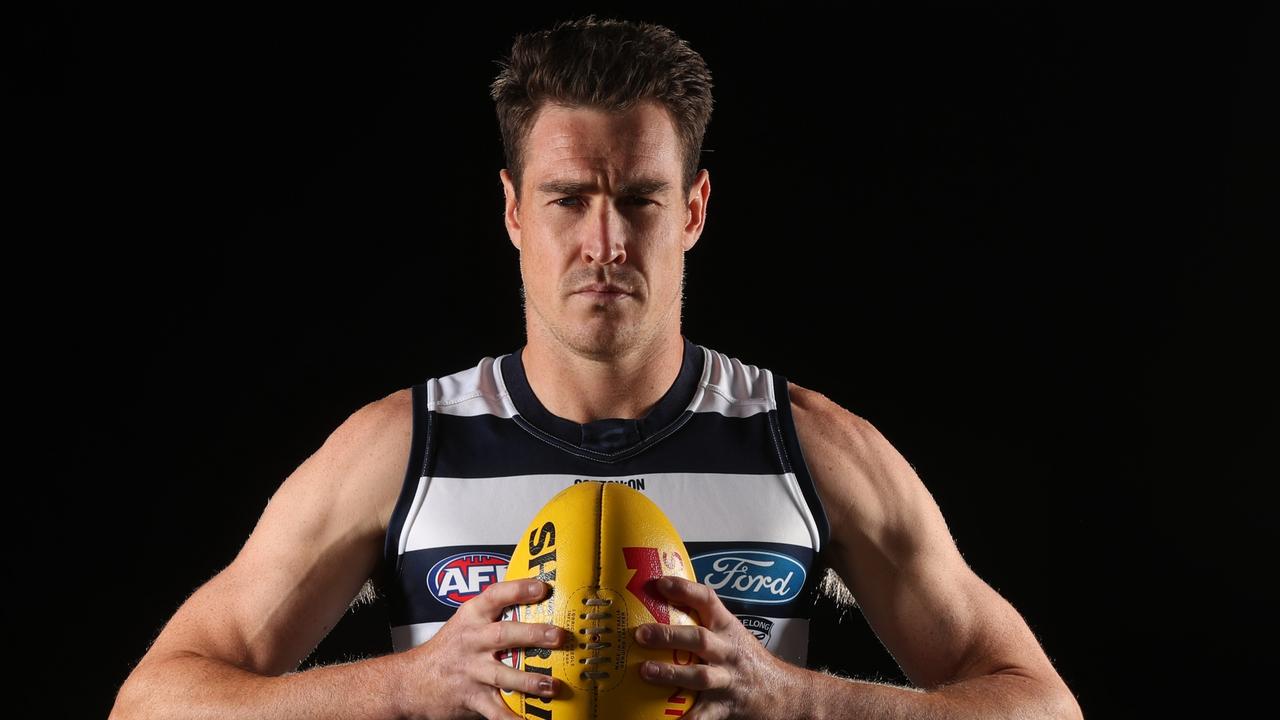 EMBARGO for FOOTY21 MAG out Feb 27. Check with Fiona Welsh before use. Jeremy Cameron cover story for FOOTY21 mag. Jeremy Cameron of Geelong Cats ahead of the 2021 AFL season. Picture: Michael Klein