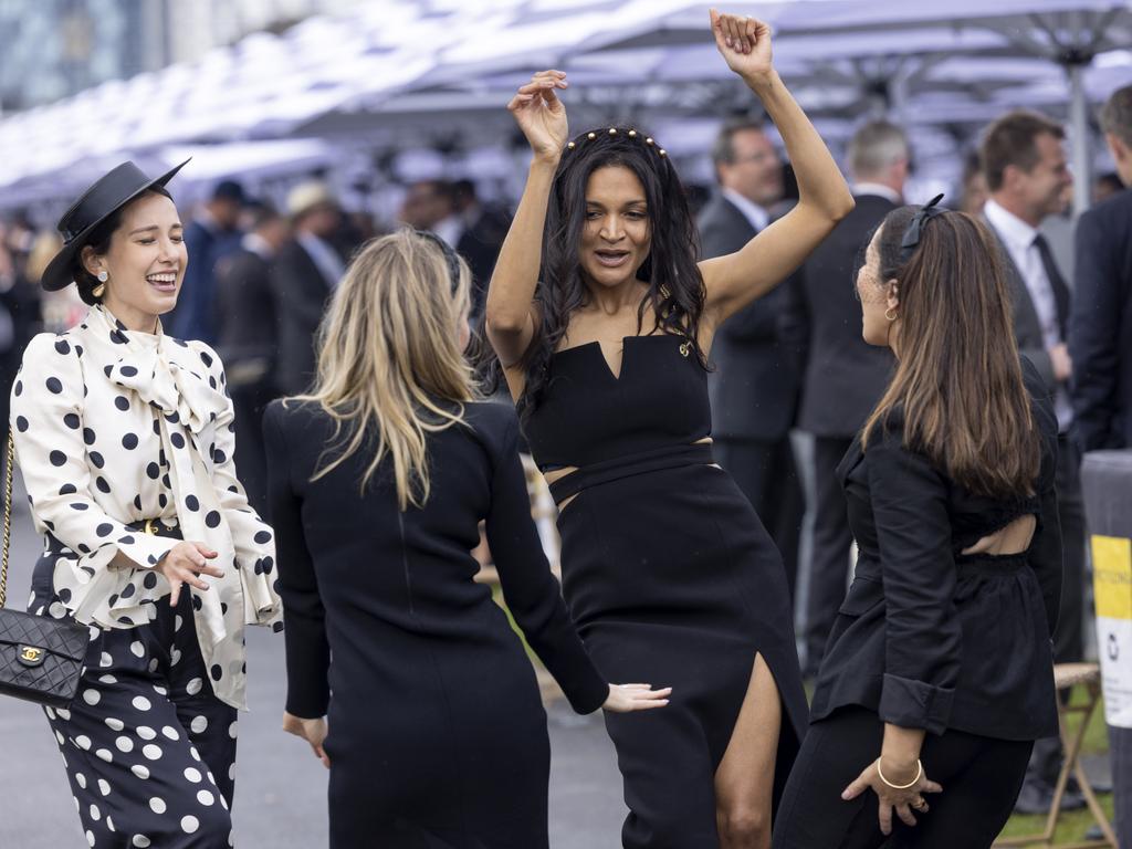 The Rails precinct was going off. Picture: Getty Images