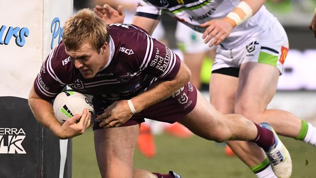 Jake Trbojevic and the Sea Eagles are closing in on a top-four finish. Picture: AAP