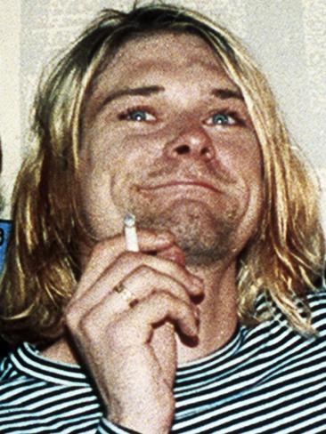 Romantic: Kurt Cobain’s note mocking his marriage to Courtney Love describes her as a “b**** with zits”. AP Photo/Mark J. Terrill