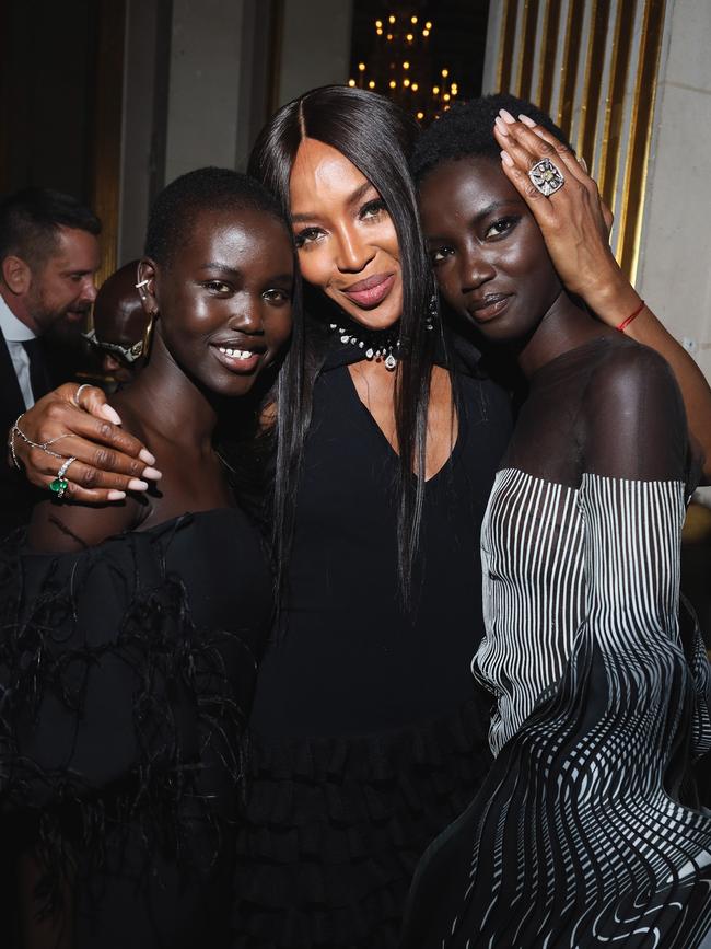 Adut Akech, Naomi Campbell and Anok Yai. Picture: Victor Boyko