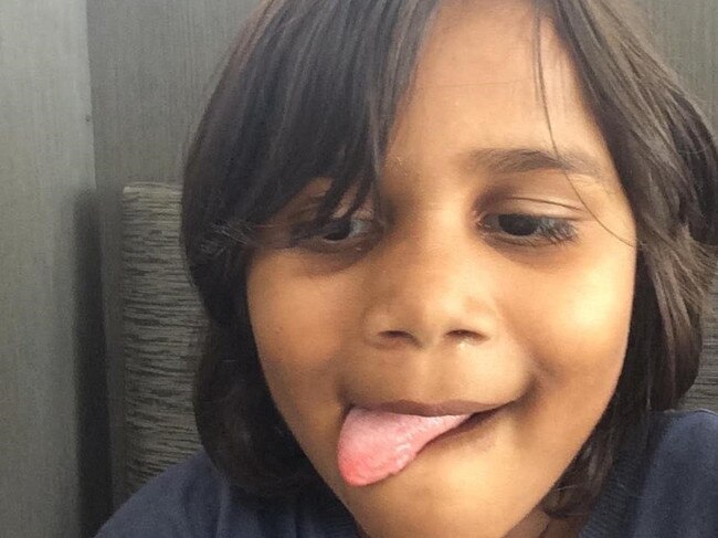 Six-year-old Laquarna Chapman Palmer was taken to hospital after suffering significant chest, abdominal and shoulder injuries. Picture: Supplied