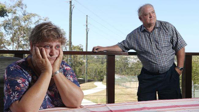 Noel and Sherrell Faulkner built their “castle” in 2007 and now have six weeks to make way for the light rail. Picture: Glenn Hampson