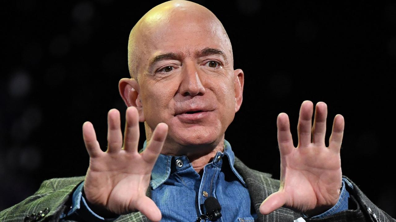 Amazon founder and chief executive Jeff Bezos donated $US10 billion to the Bezos Earth Fund to combat climate change in 2020. Picture: AFP