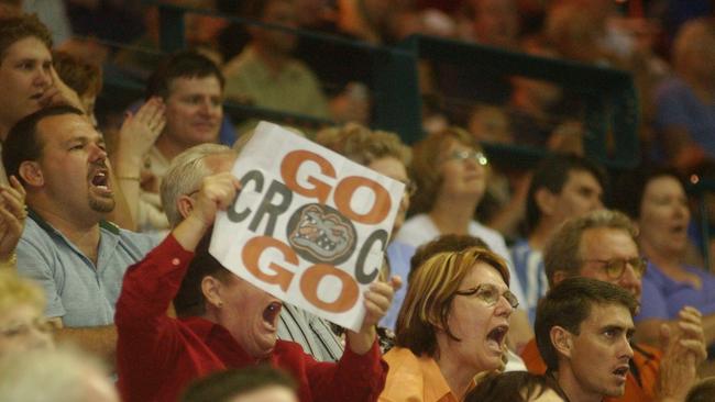 Townsville Crocs against Perth wildcats at Swamp. Final minutes. Pic Evan Morgan em206091