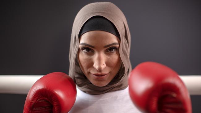 Tina Rahimi didn’t take up boxing until 2017 and now she is the Australian featherweight champion. Picture: Mark Kolbe/Getty Images