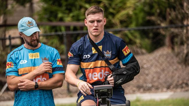 Brimson is recovering from off-season surgery. Picture: Gold Coast Titans