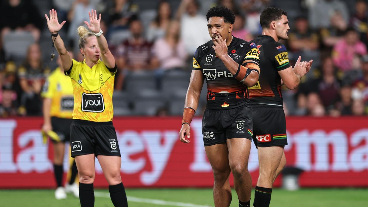 There were 18 sin bins across Round 8 in the NRL. (Photo by Cameron Spencer/Getty Images)