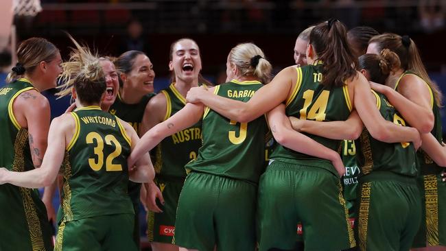 The Opals will play for a medal at the World Cup. (Photo by Kelly Defina/Getty Images)