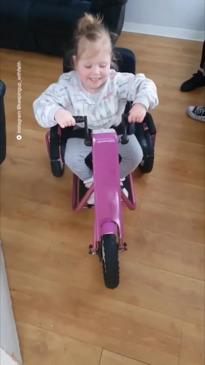 Child with Spina Bifida Surprised with First Bike