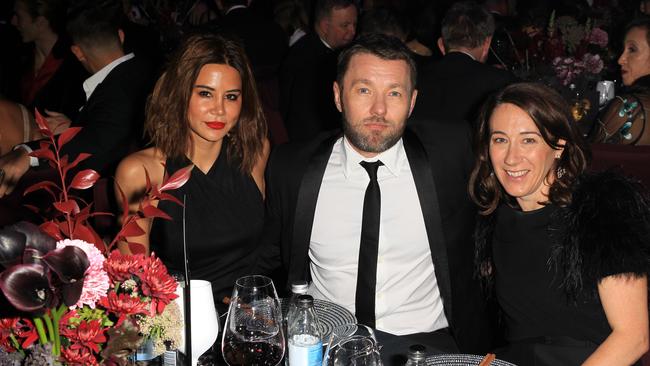 Christine Centenera, Joel Edgerton and Edwina McCann at the GQ Men of the Year Awards held at The Star in Pyrmont. Picture: Christian Gilles