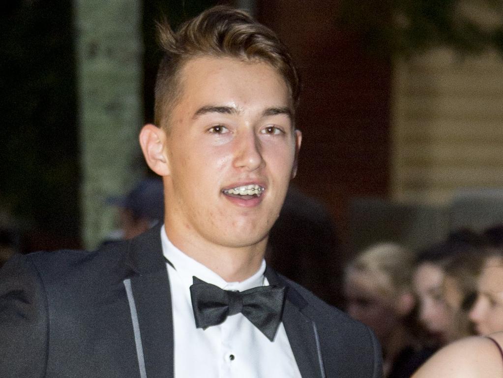 Alex Shorey pictured in 2017 at the Fairholme College formal in Toowoomba.