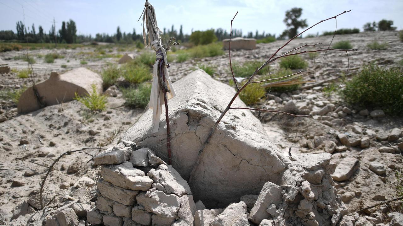 China has been accused of destroying Uighur burial grounds. Picture: Hector Retamal//AFP