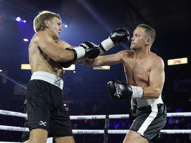 Cornes faces Nathan Brown in the ring.