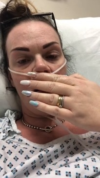 A pregnant woman battling coronavirus urged people to stay inside in a distressing video from her hospital bed on March 25. Karen Mannering, from Kent, said she is fighting for her life and the life of her unborn child at QEQM Hospital in Margate after testing positive for COVID-19. Mannering, who is 26 weeks pregnant, reveals in the video that she has pneumonia in both of her lungs as a result of the virus. “I have three kids at home and a husband that I can’t see. I don’t know where I have caught it from, but I am very ill,” she says. The 39-year-old was hospitalized on March 22, and said that she had been ill for about two weeks at the time the video was recorded. “I am telling you now, if you are going to meet your friends for a stupid beer or for a walk because the weather is nice, you are going to take this home and you are going to kill someone,” she warned. Credit: Karen Mannering via Storyful